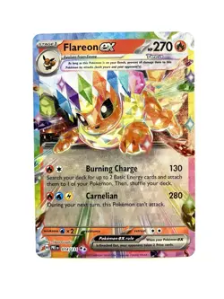 Flareon EX 14/131 Prismatic Evolutions Double Rare Holo Pokemon TCG Card NM - Image 1