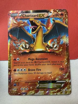 Pokemon TCG Charizard EX XY17 Jumbo Holo Black Star Promo Card 2014 - Image 1