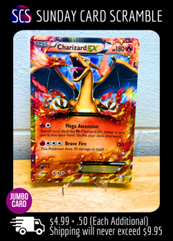 Pokemon TCG Charizard EX XY17 Jumbo Holo Black Star Promo Card 2014 🚚🔥 - Image 1