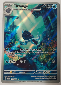 Tirtouga 106/086 Pokemon TCG SV Black Bolt Illustration Rare Holo Near Mint - Image 1