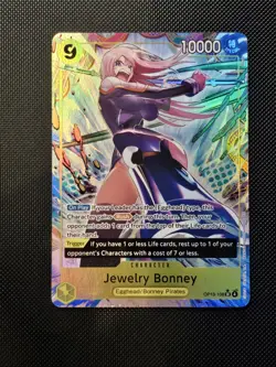 Jewelry Bonney Alt Art OP13-108 SR One Piece TCG Carrying on his Will - Image 1