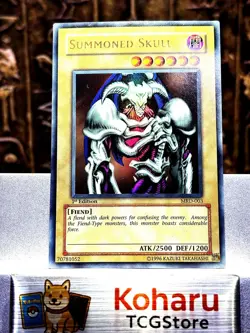 Yugioh Summoned Skull Ultra Rare 1st Edition MRD-003 Metal Raiders 2002 NM - Image 1