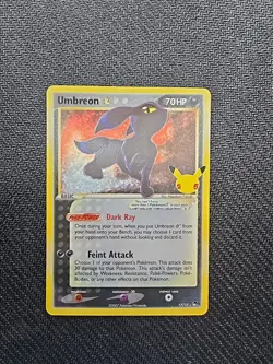 Pokemon TCG Umbreon Gold Star 17/17 Celebrations Classic Collection Holo - Image 1