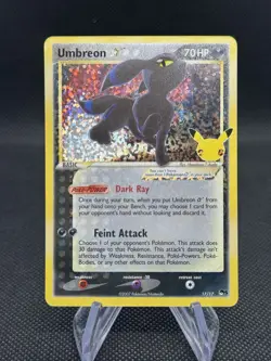 Pokemon TCG Umbreon Gold Star 17/17 Celebrations Classic Collection Holo - Image 1