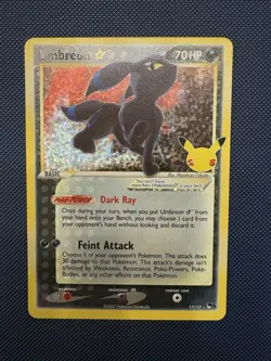 Umbreon Gold Star 17/17 Celebrations: Classic Collection Holo - Pokemon TCG - Image 1
