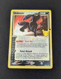 Umbreon Gold Star 17/17 Celebrations Classic Collection Holo Rare Pokemon TCG NM - Image 1