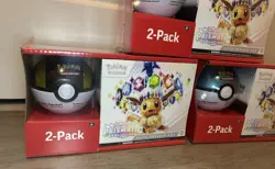 Pokemon Prismatic Evolutions ETB + Pokeball Bundle Sam’s Club (Sealed) x3 LOT - Image 3