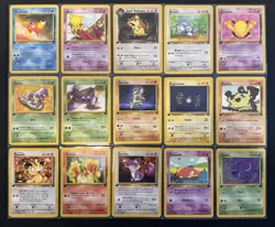 1st Edition Team Rocket Pokemon TCG Card Lot of 15 NM - Image 1