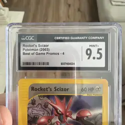 Pokemon Rocket's Scizor 4/9 Best of Game 2003 Promo Holo CGC 9.5 Card See Pics - Image 3