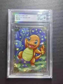 2022-25 Pokemon Chinese Card COMIC Art 179/195 Charmander KMHY 10 SE58 - Image 1