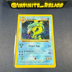 Gyarados Shadowless 6/102 Base Set Holo Rare 1999 WOTC Pokemon Card MP - Image 1