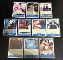 One Piece Starter Deck 3: The Seven Warlords Theme 10 Card Lot Law/Buggy/Boa - Image 1