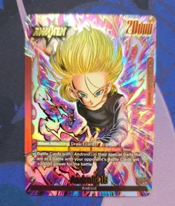 Android 18 FB06-001 Leader Alternate Art Dragon Ball Card Rivals Clash - Image 1