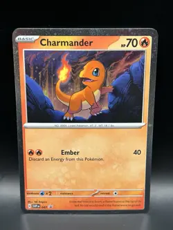 Charmander 047 - Pokemon Scarlet & Violet Black Star Promo Card - NM (Swirl) - Image 1