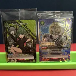 Genos Winner Card & Terrible Tornado Release Event Card Both Sealed - Image 1