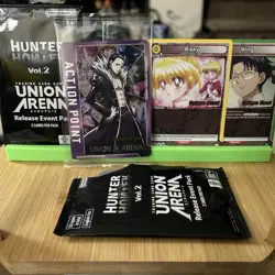 Hunter X Hunter Release Event Pack Plus A Sealed Action Point Card Stamped - Image 1