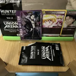 Hunter X Hunter Release Event Pack Plus A Sealed Action Point Card Stamped - Image 2