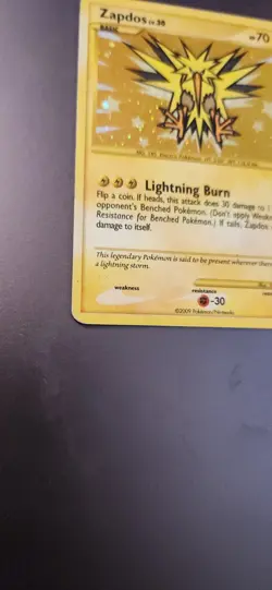 Zapdos Supreme Victors 150/147 Secret Rare Holo Pokemon Card 2009 - Image 2