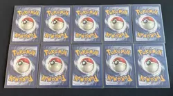 1st Edition Fossil Pokemon Lot Of 10 Cards Common And Uncommon NM - Image 5