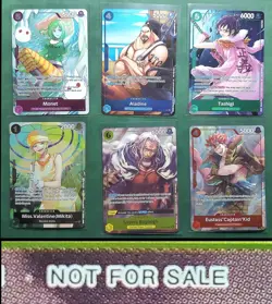 One Piece TCG OP14 Not For Sale Card Set Of 6 Azure Sea's Seven Dash Pack - Image 1