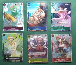One Piece TCG OP14 Not For Sale Card Set Of 6 Azure Sea's Seven Dash Pack - Image 2