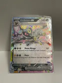 Pokemon TCG Umbreon EX 060/131 Prismatic Evolutions Card Near Mint Condition - Image 1