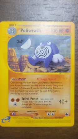 POLIWRATH 26/144 Skyridge E-SERIES NON-HOLO rare Pokemon TCG card Rare - Image 1