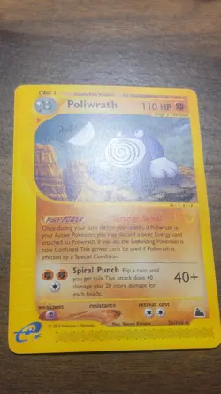 POLIWRATH 26/144 Skyridge E-SERIES NON-HOLO rare Pokemon TCG card Rare - Image 2