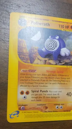POLIWRATH 26/144 Skyridge E-SERIES NON-HOLO rare Pokemon TCG card Rare - Image 3
