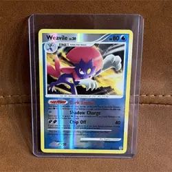 Pokemon Weavile Secret Wonders Holo Rare Card 40/132 80 HP Nintendo English 2007 - Image 1