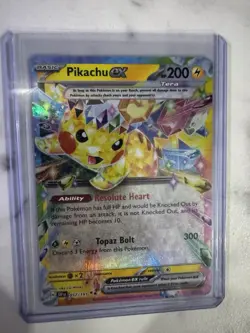 Pikachu EX Holo Double Rare Card 057/191 Sv08: Surging Sparks - Image 1
