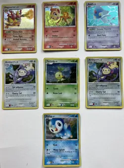 Pokemon- Pack of 7 Holo Foil Cards- 2007 (Piplup, Ambipom,Chimchar, and more!) - Image 2