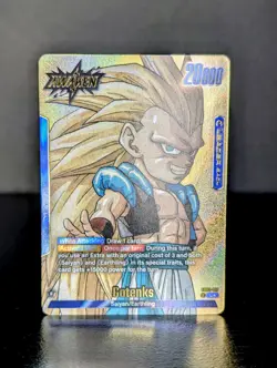 Gotenks SB02-017 Gold Leader Manga Booster 02 Dragon Ball Card English - Image 1