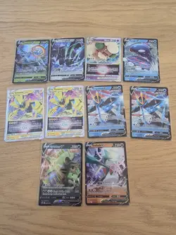 Pokemon TCG Card Lot 10 Sword & Shield Era Holo Rare V VSTAR Tyranitar Empoleon - Image 1
