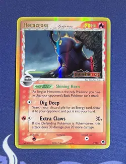 Heracross (3/101) EX Dragon Frontiers Stamped Reverse Holo Pokemon Card LP - Image 1