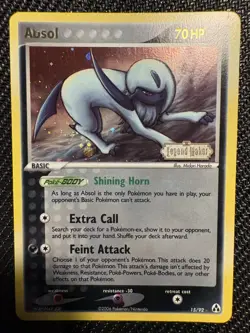 Pokemon TCG Absol 15/92 EX Legend Maker Stamped Reverse Holo Card NM Excellent - Image 3