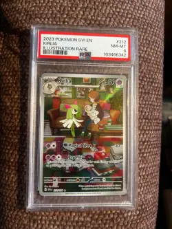 2023 Pokemon Svi EN-Scarlet & Violet Kirlia #212 Illustration Rare PSA 8 - Image 1