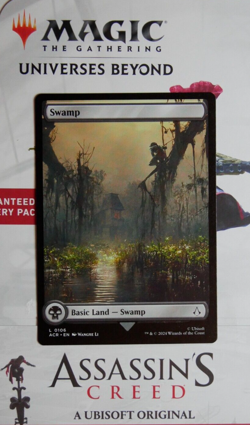 Swamp (Full Art) - Assassin’s Creed MTG Basic Land 0106 - Image 1