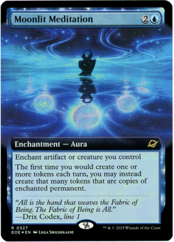 Moonlit Meditation (Extended Art Foil) - 0327 - Edge of Eternities - MTG NM/M - Image 1