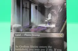 Godless Shrine 0276 Borderless Foil Ravnica: Clue Edition CLU MTG Magic - Image 3
