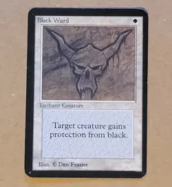 MTG - Magic the Gathering - Alpha Black Ward - LP - Image 1