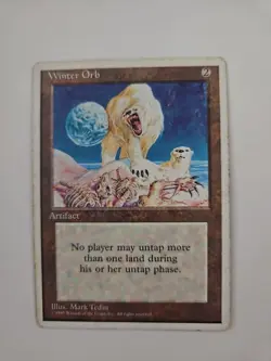 MTG Magic the Gathering Winter Orb 4th Edition MP/Damaged w/indents - Image 1