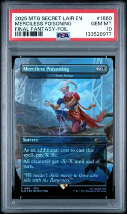 MTG Merciless Poisoning/Toxic Deluge Final Fantasy Secret Lair Foil - PSA 10 - Image 1