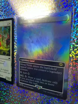 MTG Foil: BLB 0035 Thistledown Players; LTR Rare 0420 Minas Tirith (Borderless) - Image 3