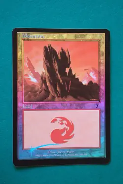 Mountain (Foil #340) -7th Edition - NM (Never Played) - Magic The Gathering - Image 1