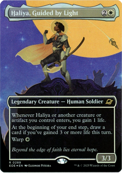 Haliya, Guided by Light (Borderless Foil) - 0289 - Edge of Eternities - MTG NM/M - Image 1