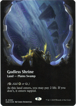 Godless Shrine (Borderless Foil) - 0280 - Edge of Eternities - MTG NM - Image 1