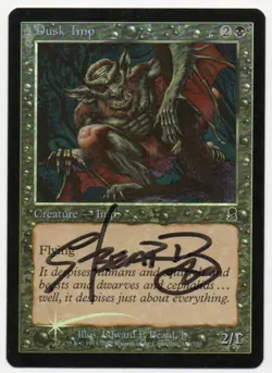MTG M:tG ODYSSEY Dusk Imp FOIL - SIGNED by Edward P. Beard, Jr.! - Image 1