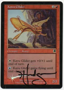 MTG M:tG APOCALYPSE Kavu Glider FOIL - SIGNED by Heather Hudson! - Image 1