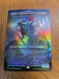 MTG Gigan, Cyberclaw Terror *FOIL* Ikoria: Lair of Behemoths 384 NM - Image 1